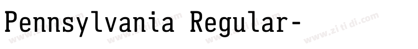 Pennsylvania Regular字体转换